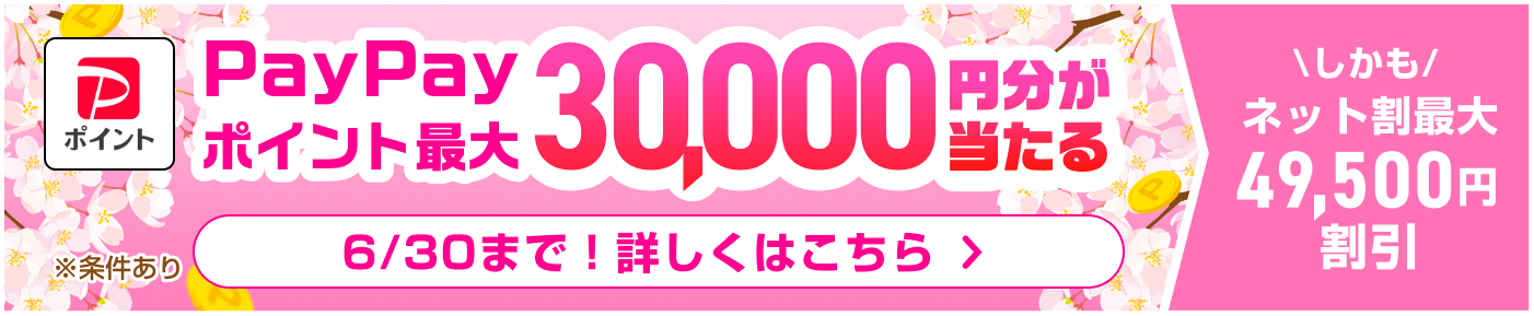 最大3万円が当たる！春の新生活応援キャンペーン2025